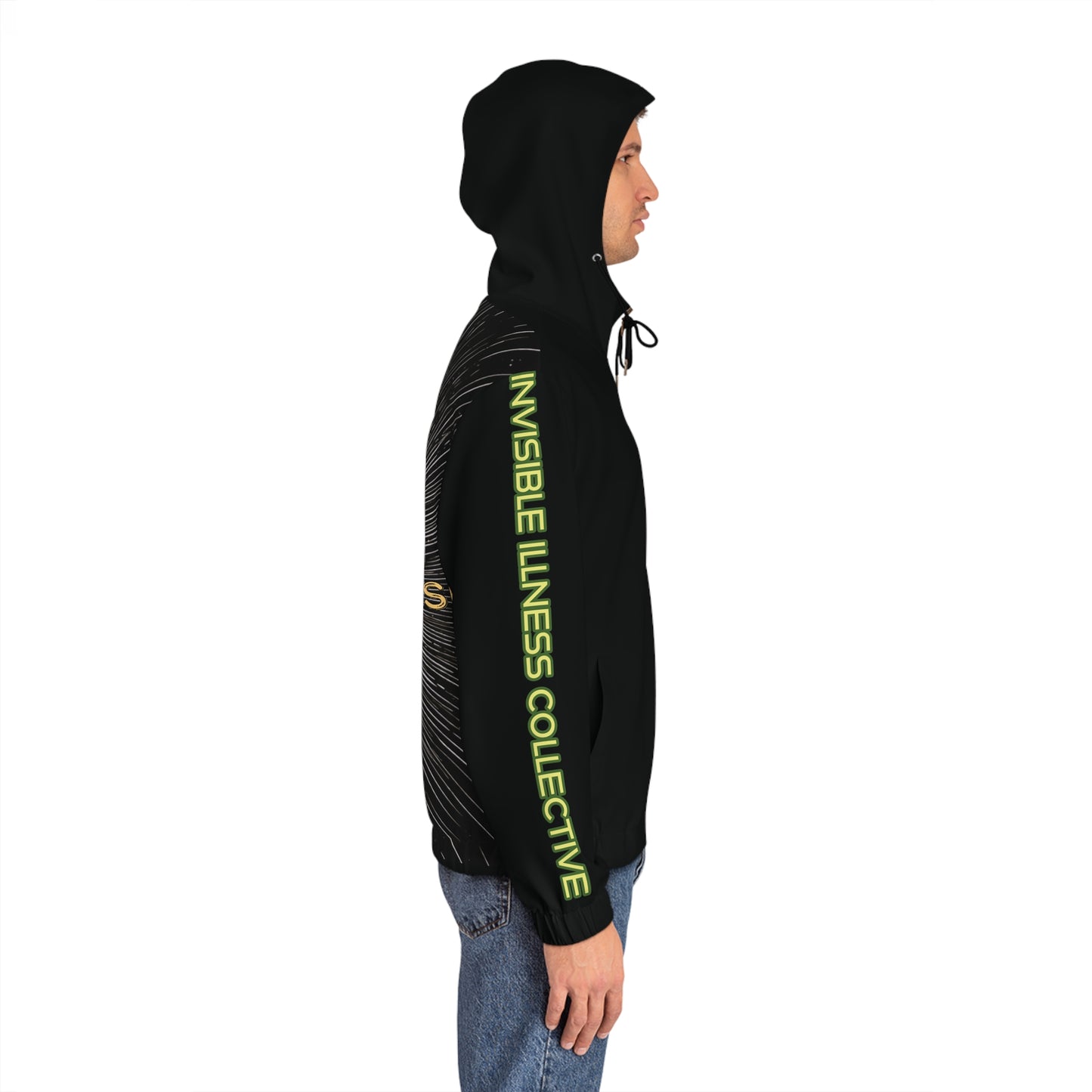 MY BACK HURTS - Men's Full-Zip Hoodie (AOP)