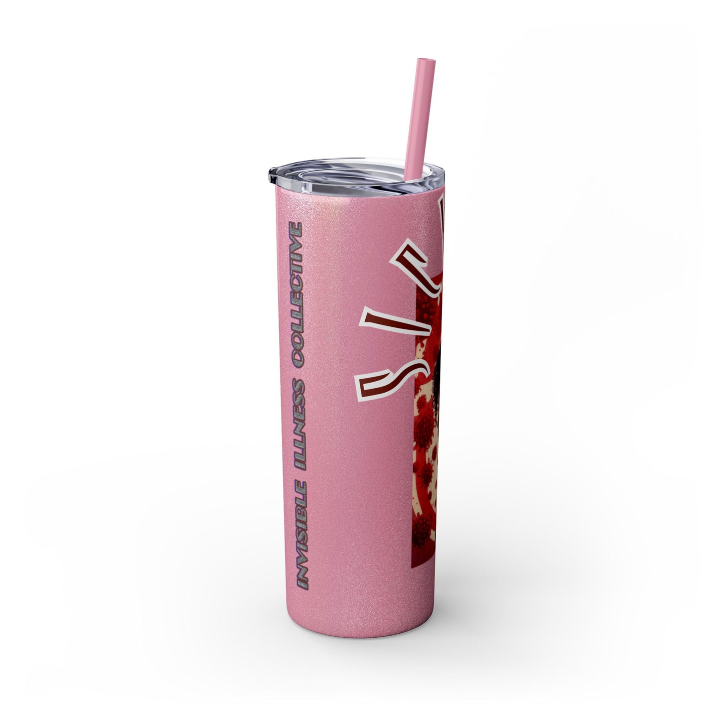 SICKLE PRINCESS - Skinny Tumbler with Straw, 20oz