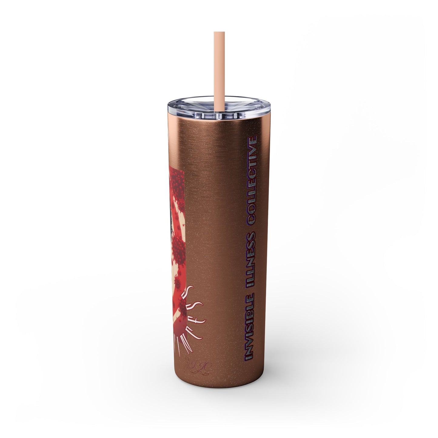 SICKLE PRINCESS - Skinny Tumbler with Straw, 20oz