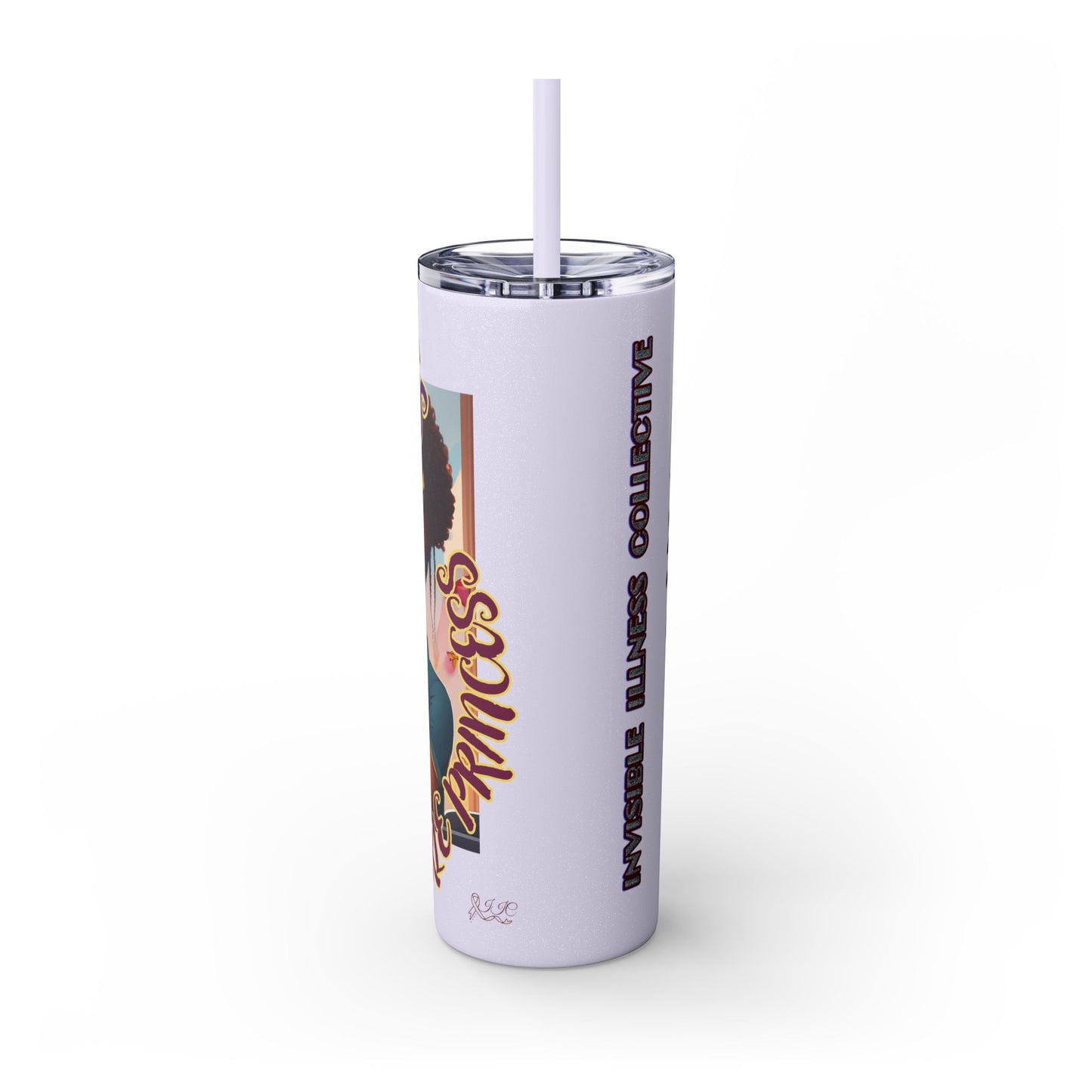 GRANDMA LOVES HER SICKLE PRINCESS - Skinny Tumbler with Straw, 20oz