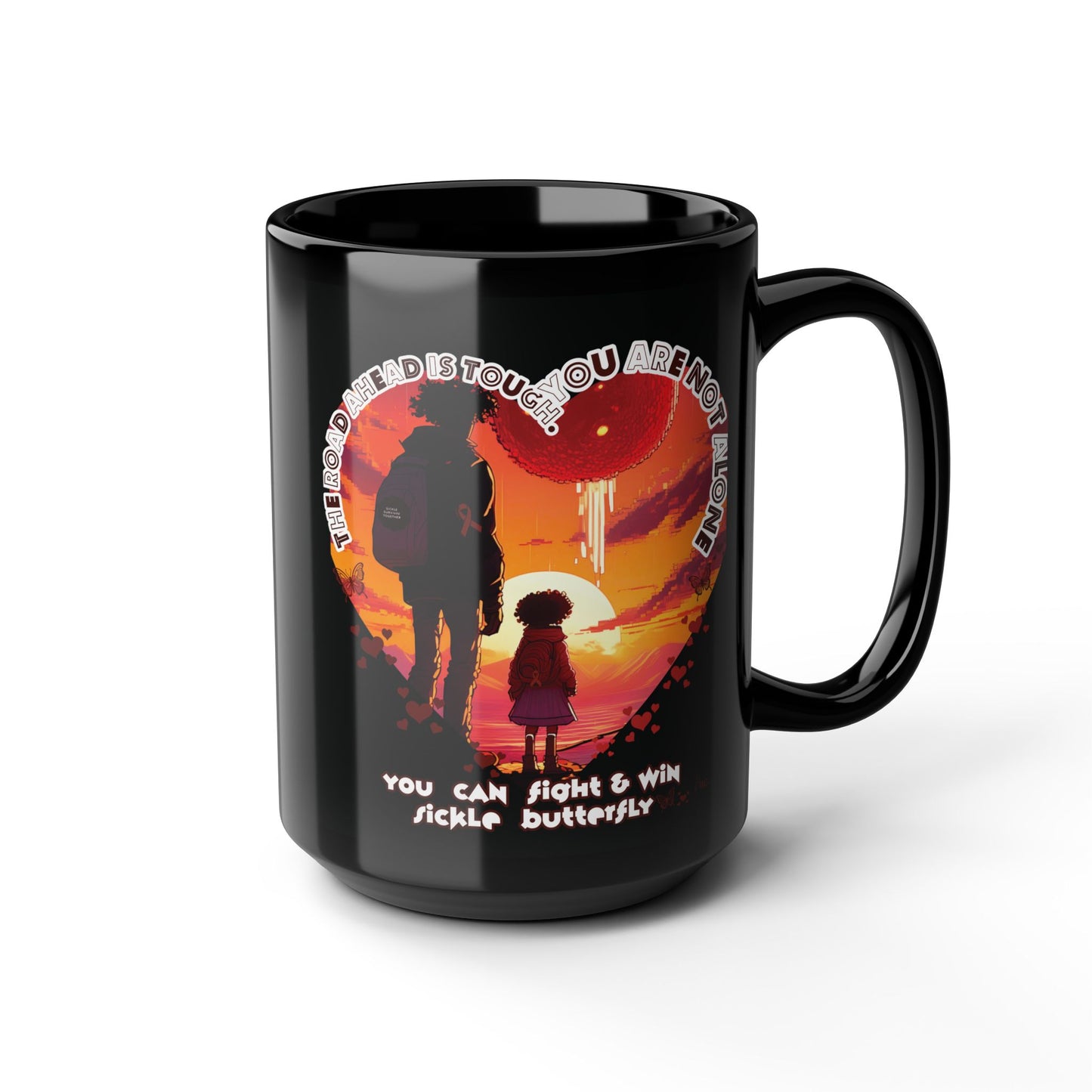 SICKLE BUTTERFLY Black Mug (11oz, 15oz)