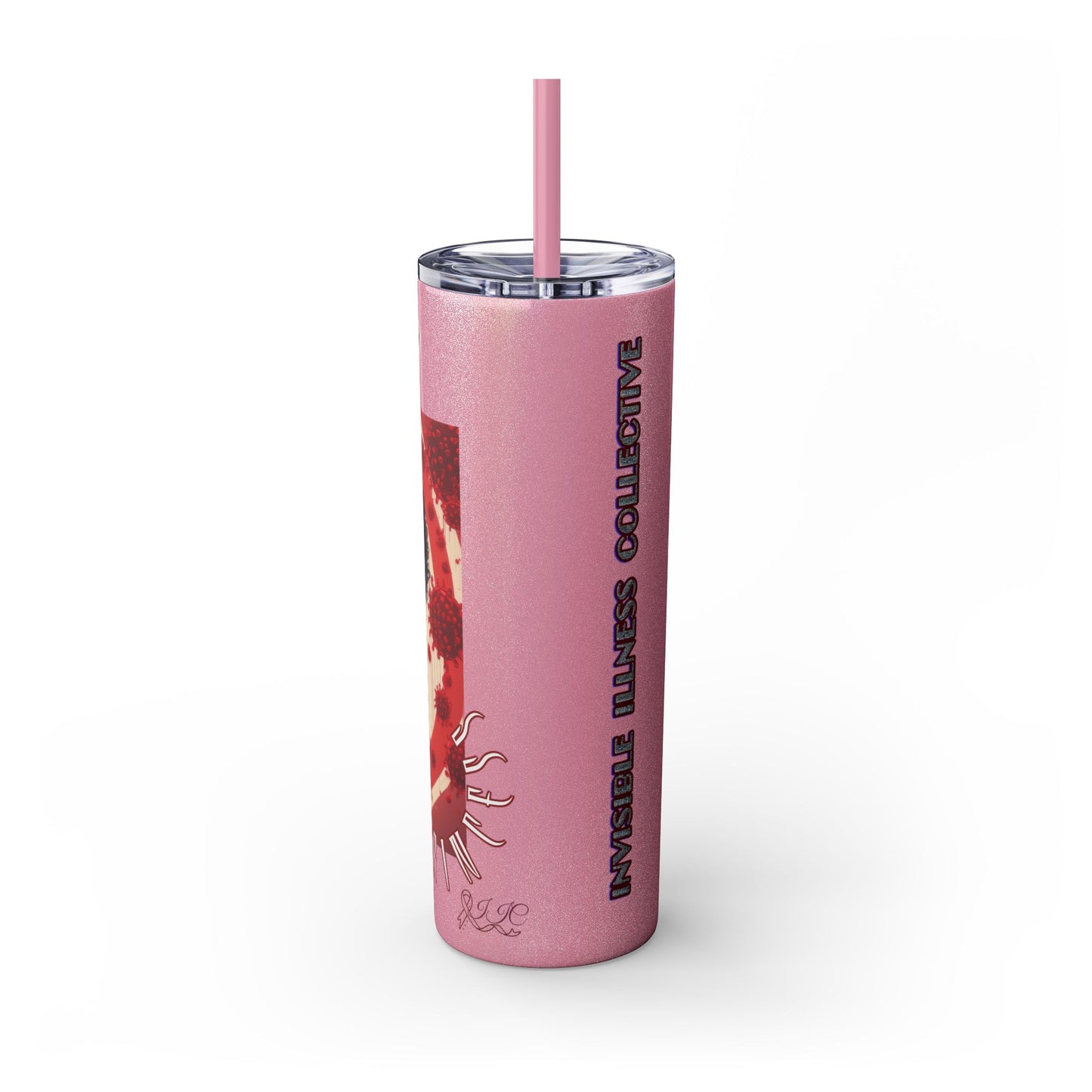 SICKLE PRINCESS - Skinny Tumbler with Straw, 20oz