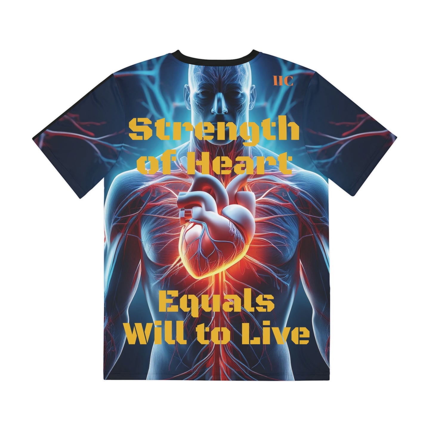 Strength of Heart Polyester Tee for Men (AOP)