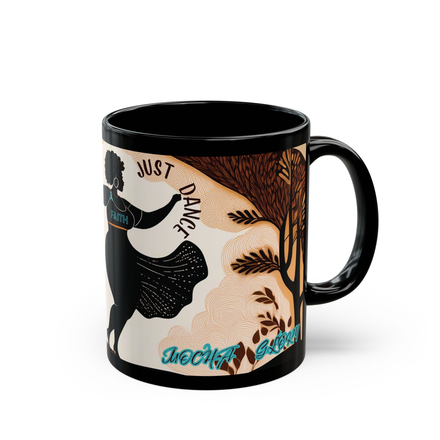 JUST DANCE - FAITH- Black Mug (11oz, 15oz)