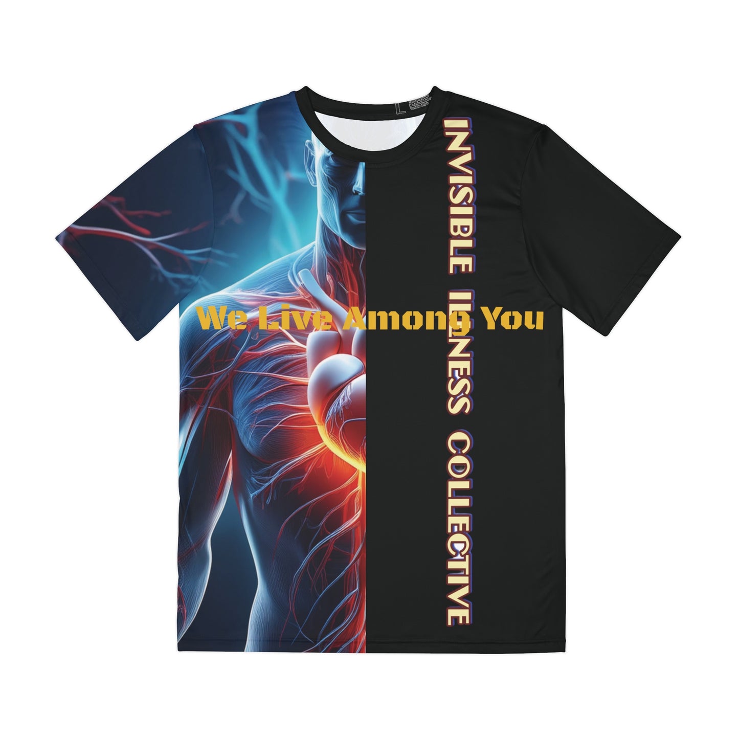 Strength of Heart Polyester Tee for Men (AOP)