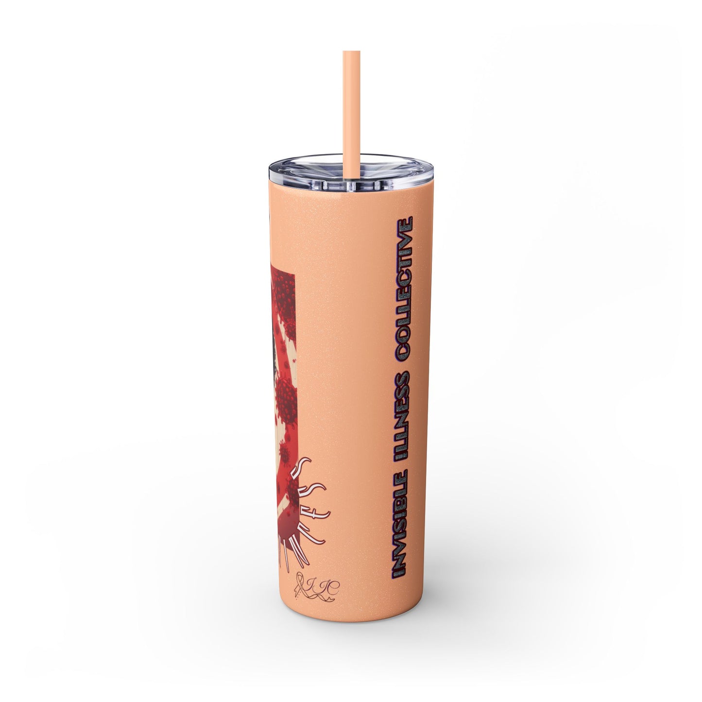 SICKLE PRINCESS - Skinny Tumbler with Straw, 20oz