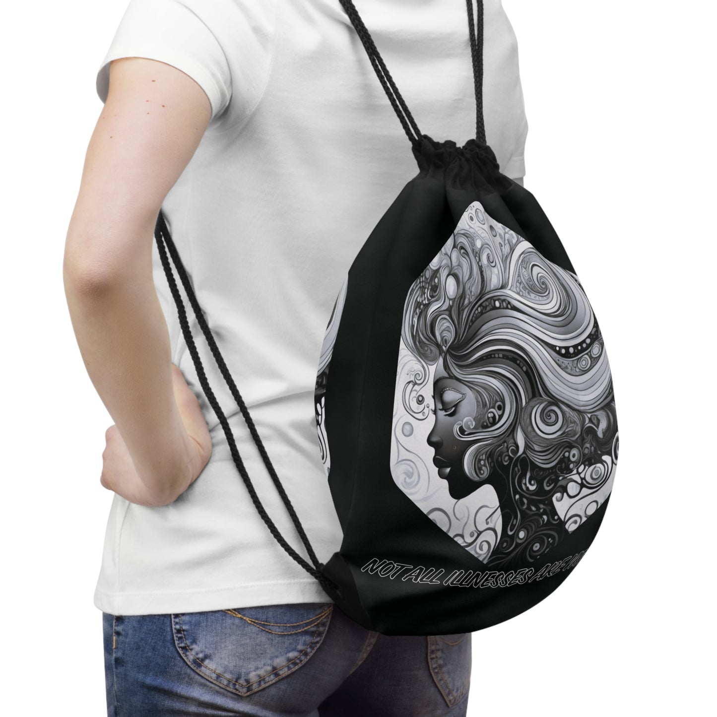 NOT ALL ILLNESSES- Drawstring Bag