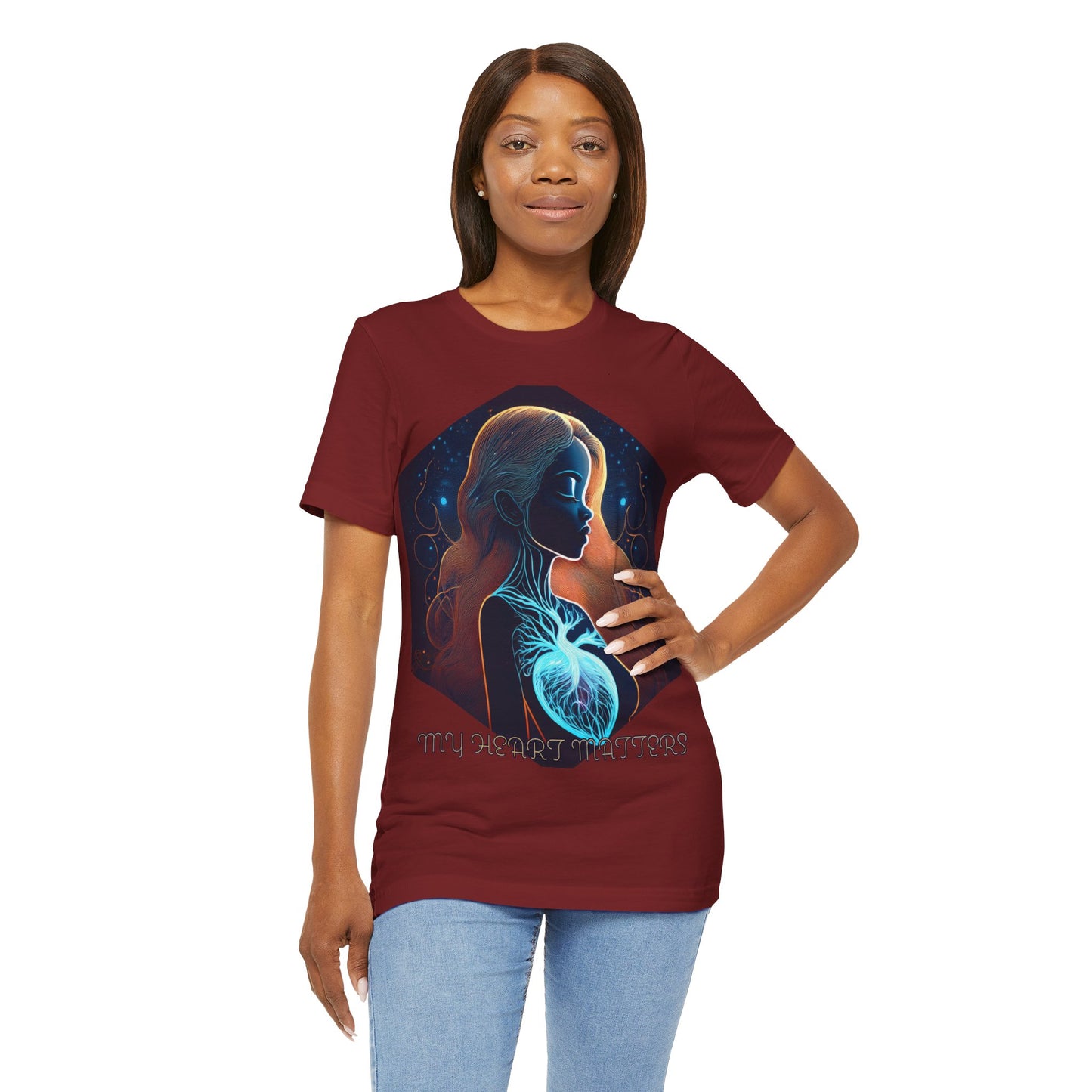 MY HEART MATTERS Unisex Jersey Short Sleeve Tee