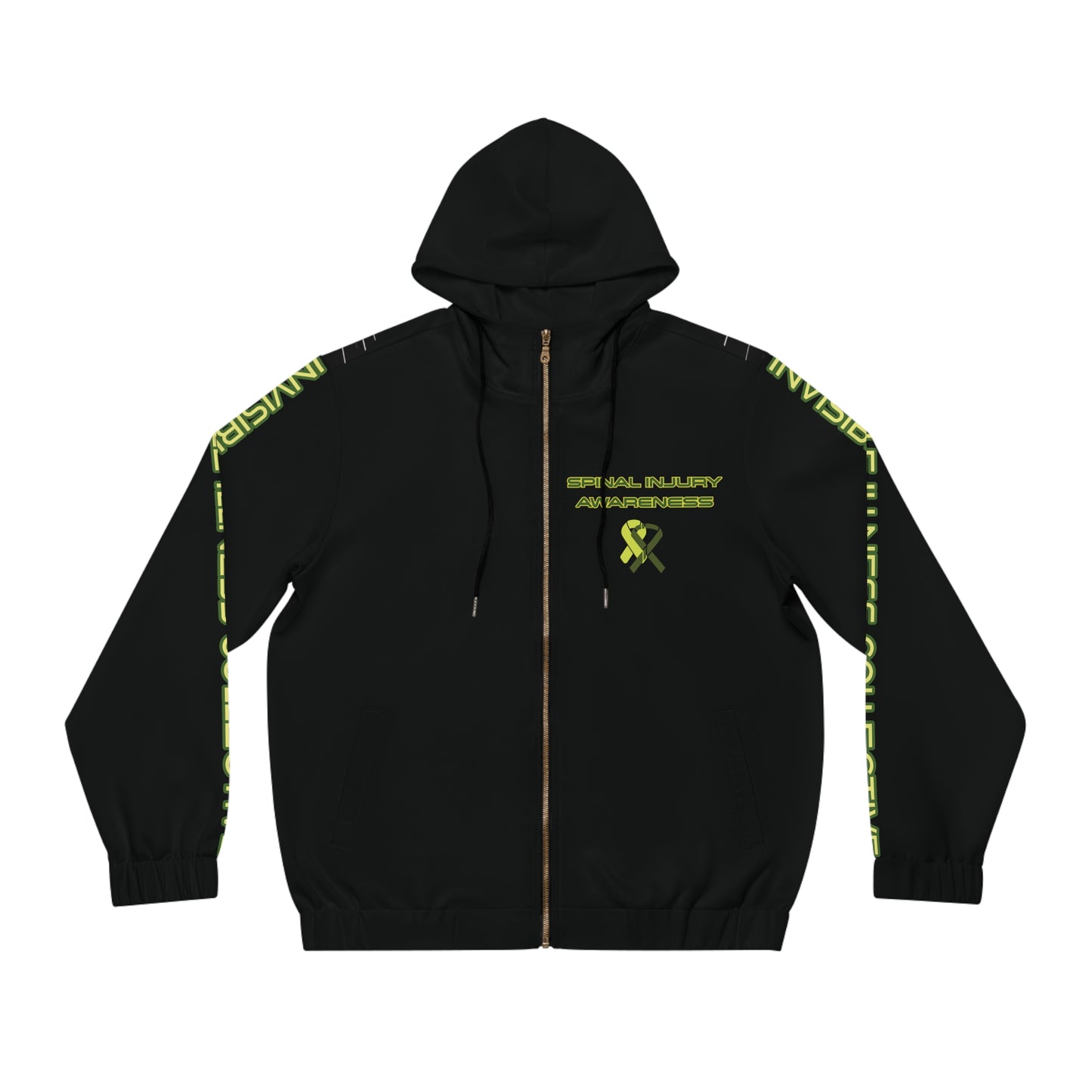 MY BACK HURTS - Men's Full-Zip Hoodie (AOP)