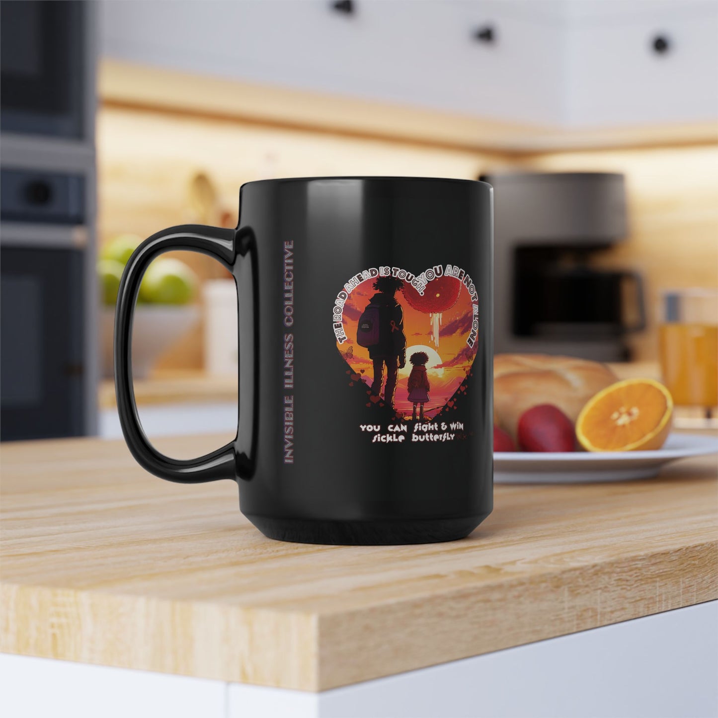 SICKLE BUTTERFLY Black Mug (11oz, 15oz)